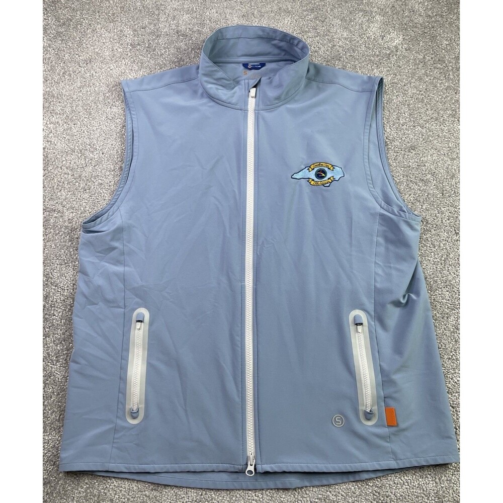 Stitch Golf SVS Weather System Vest Men’s Large Blue Full Zip Carolina Cup